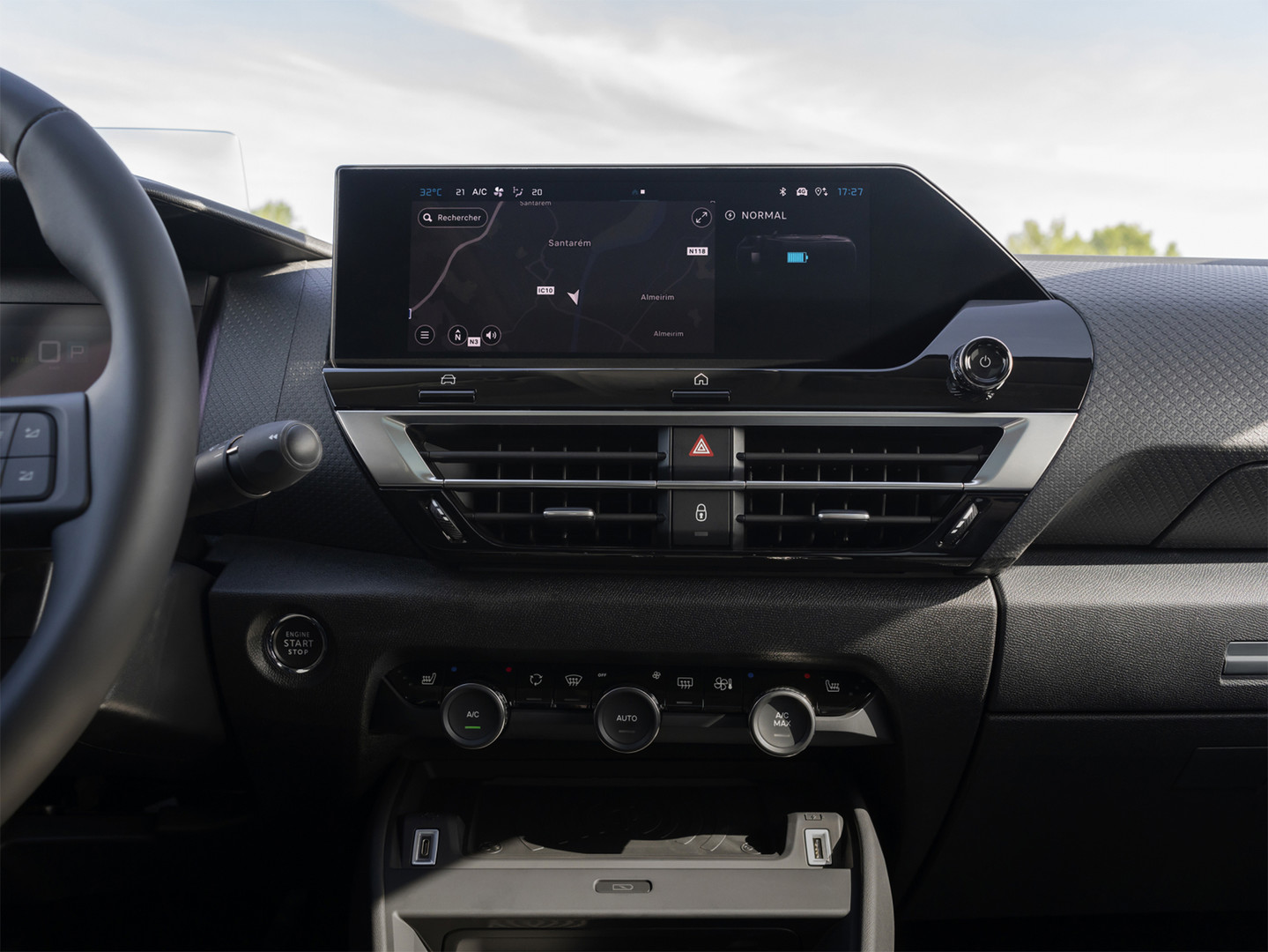 Interfaccia del touchpad di una Citroën C4X